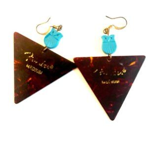 Unique Vintage Fender Guitar Pic earrings
